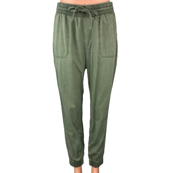 Hollister Sage Green Ultra High Rise Elastic Waist Pull On Jogger Pants Size S - Picture 1 of 5